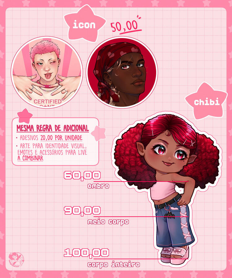 Tamanho chibi + icons